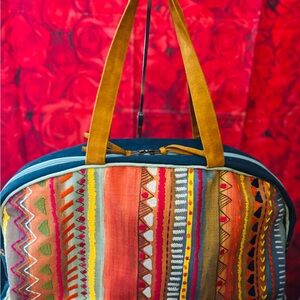 Bohemian Striped Women's Travel Bag